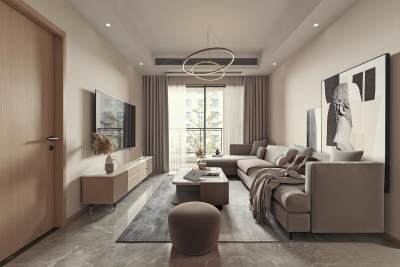 现代简约客餐厅3D模型下载